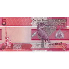 (000940) ** PNew (PN37) Gambia - 5 Dalasis (2019)